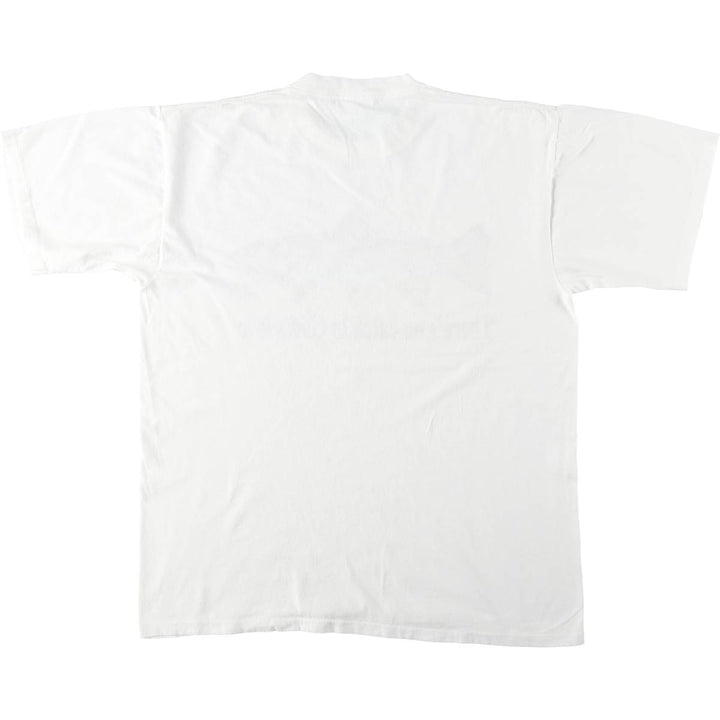 90'S All Sport Fish Print Animal T-Shirt, Men's XL (approx.), Vintage cotton white type Vintage Second Hand