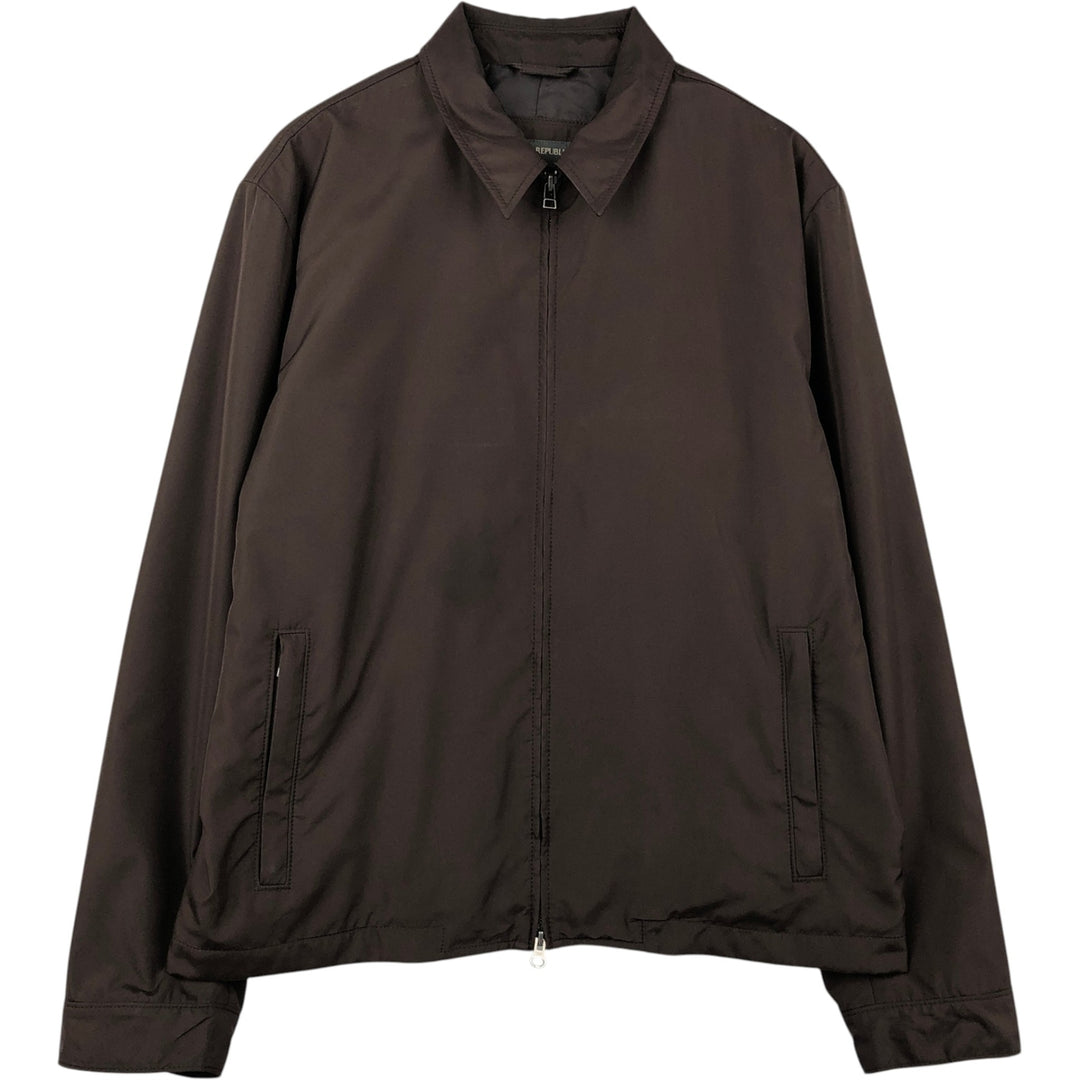 2000'S Banana Republic Swing Top Sports Jacket, Men's Size L polyester brown type Vintage Second Hand