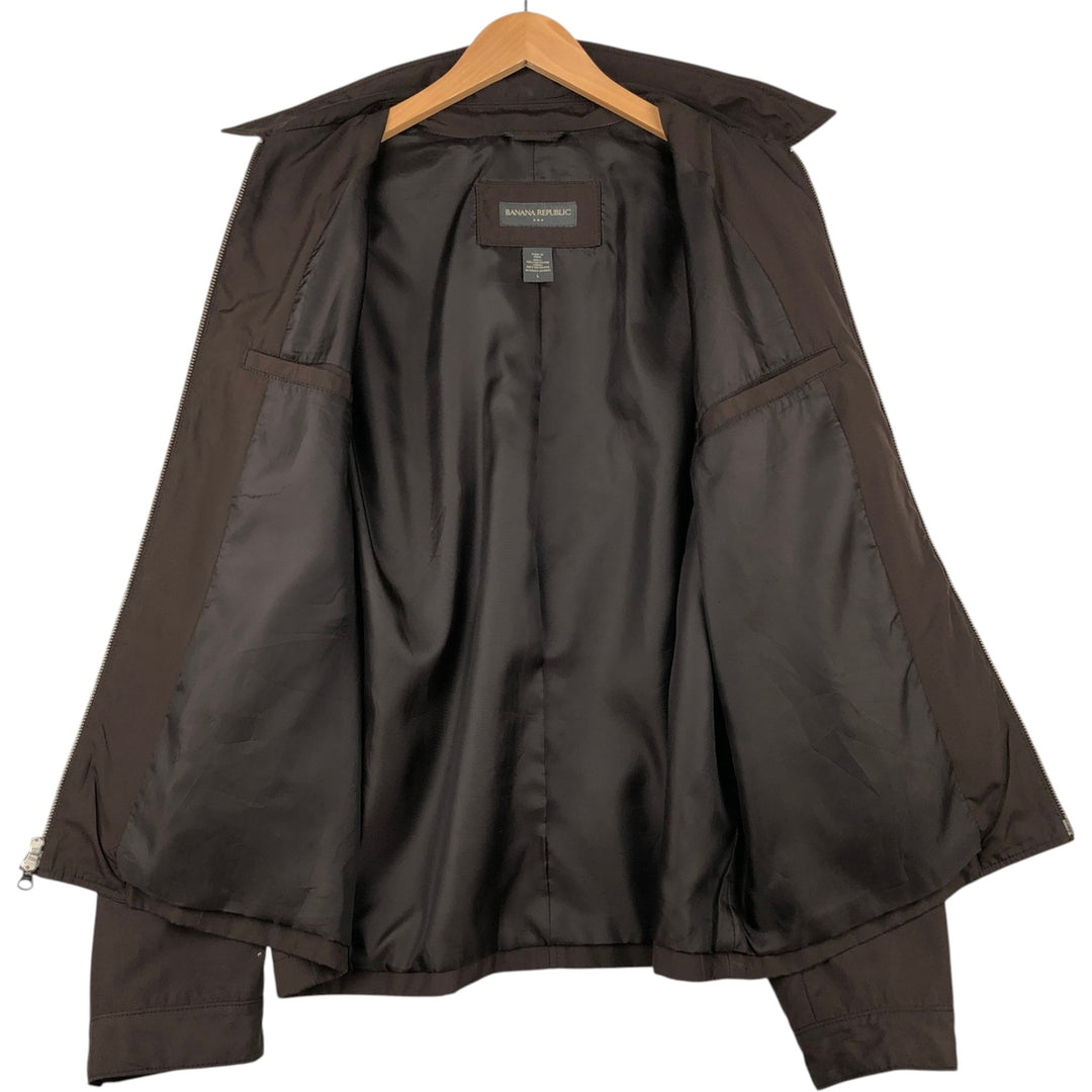 2000'S Banana Republic Swing Top Sports Jacket, Men's Size L polyester brown type Vintage Second Hand