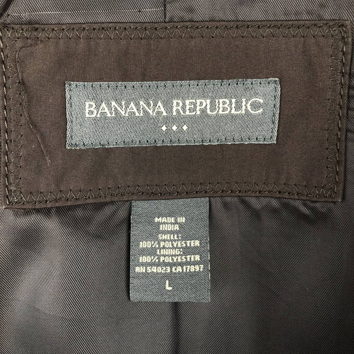 2000'S Banana Republic Swing Top Sports Jacket, Men's Size L polyester brown type Vintage Second Hand