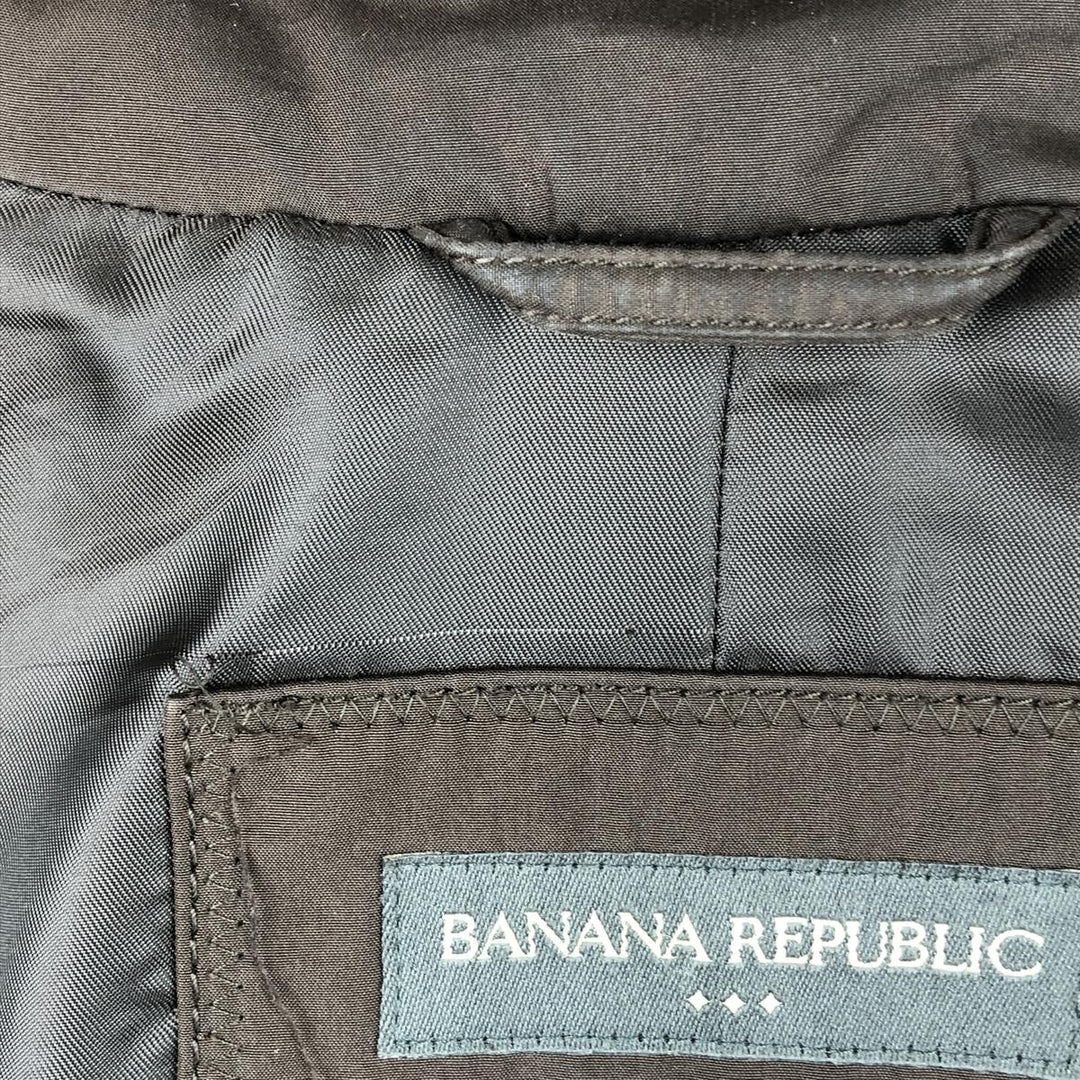 2000'S Banana Republic Swing Top Sports Jacket, Men's Size L polyester brown type Vintage Second Hand