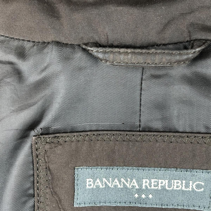 2000'S Banana Republic Swing Top Sports Jacket, Men's Size L polyester brown type Vintage Second Hand