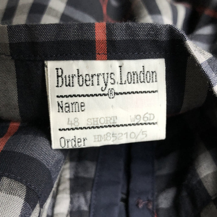 Burberry's Balmacaan Coat, Made in England, Men's Size L cotton navy blue type Vintage Second Hand