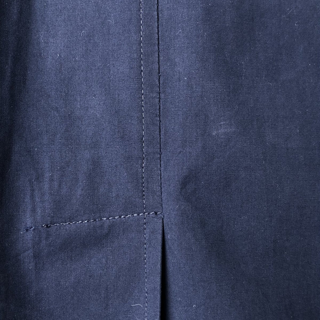 Burberry's Balmacaan Coat, Made in England, Men's Size L cotton navy blue type Vintage Second Hand
