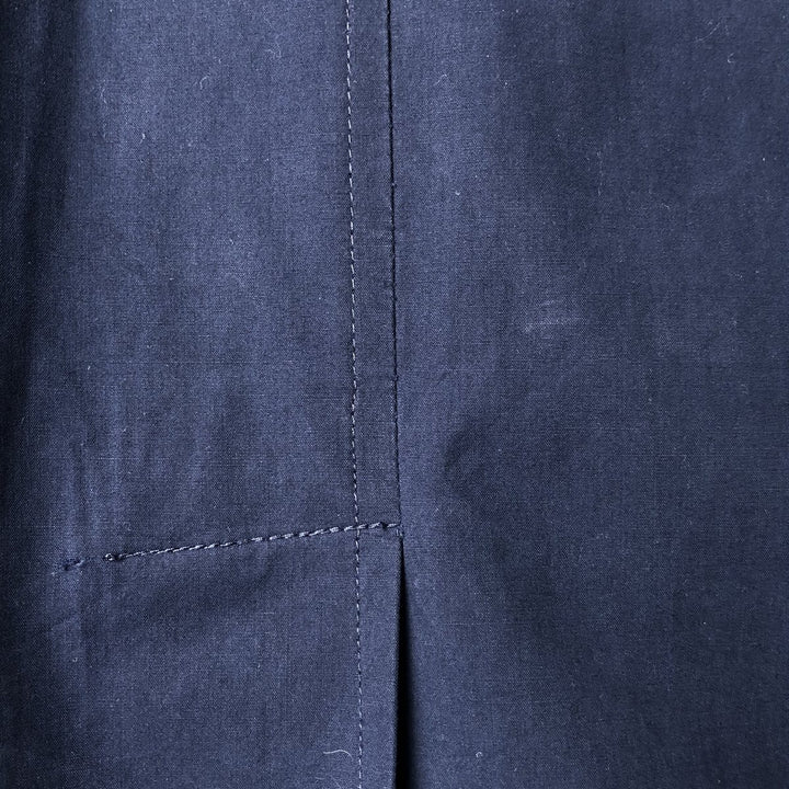 Burberry's Balmacaan Coat, Made in England, Men's Size L cotton navy blue type Vintage Second Hand