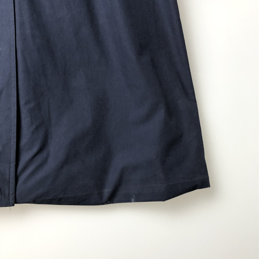 Burberry's Balmacaan Coat, Made in England, Men's Size L cotton navy blue type Vintage Second Hand