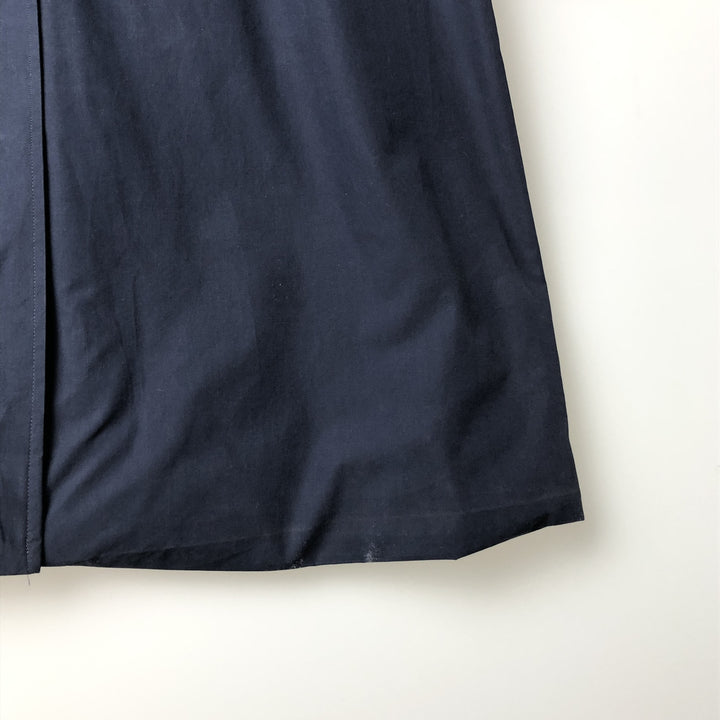 Burberry's Balmacaan Coat, Made in England, Men's Size L cotton navy blue type Vintage Second Hand