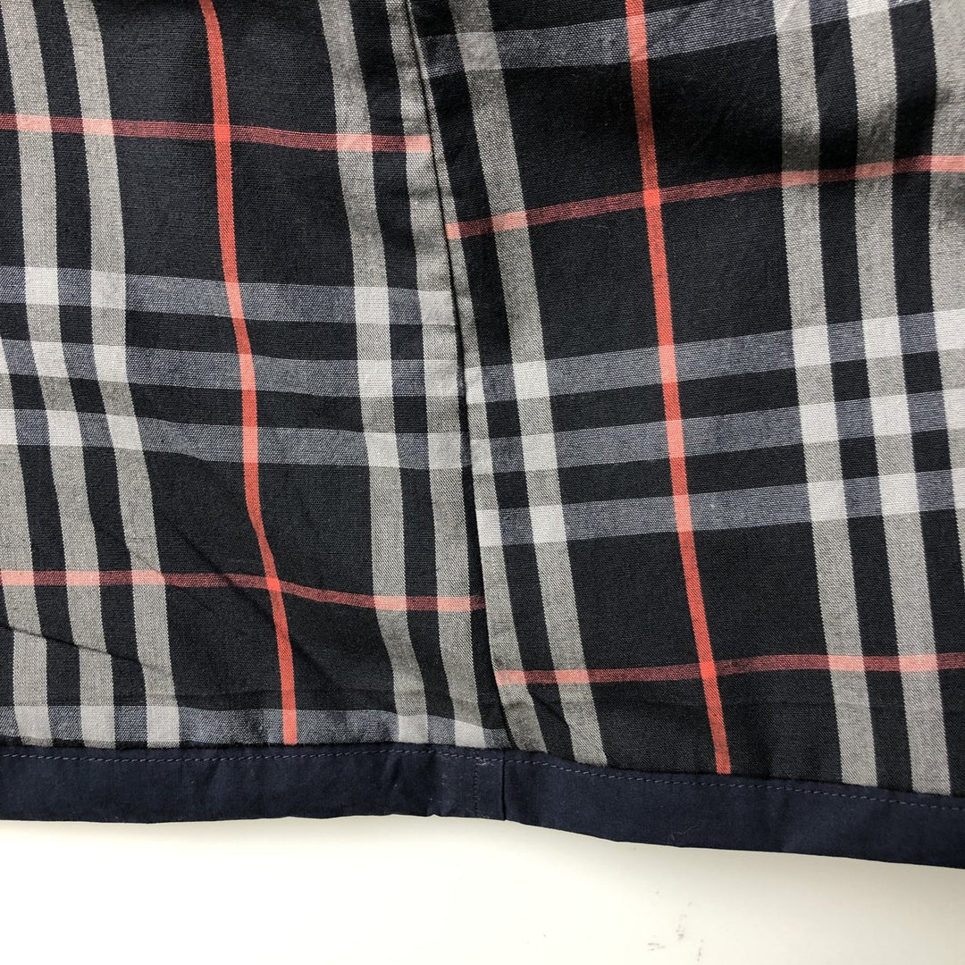 Burberry's Balmacaan Coat, Made in England, Men's Size L cotton navy blue type Vintage Second Hand