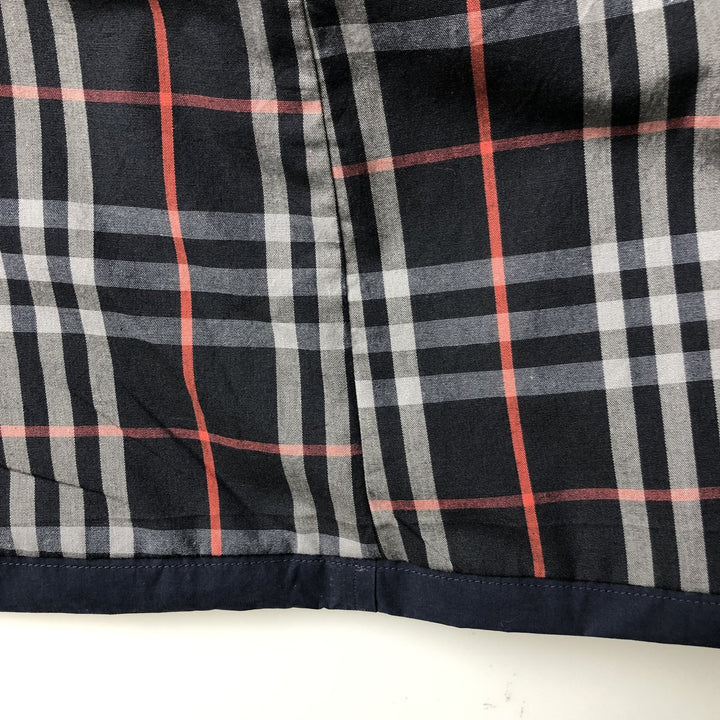 Burberry's Balmacaan Coat, Made in England, Men's Size L cotton navy blue type Vintage Second Hand