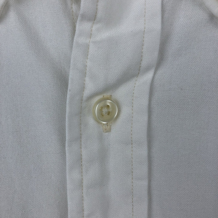 Ralph Lauren CUSTOM FIT short sleeve button down shirt, men's XL size cotton white type Vintage Second Hand