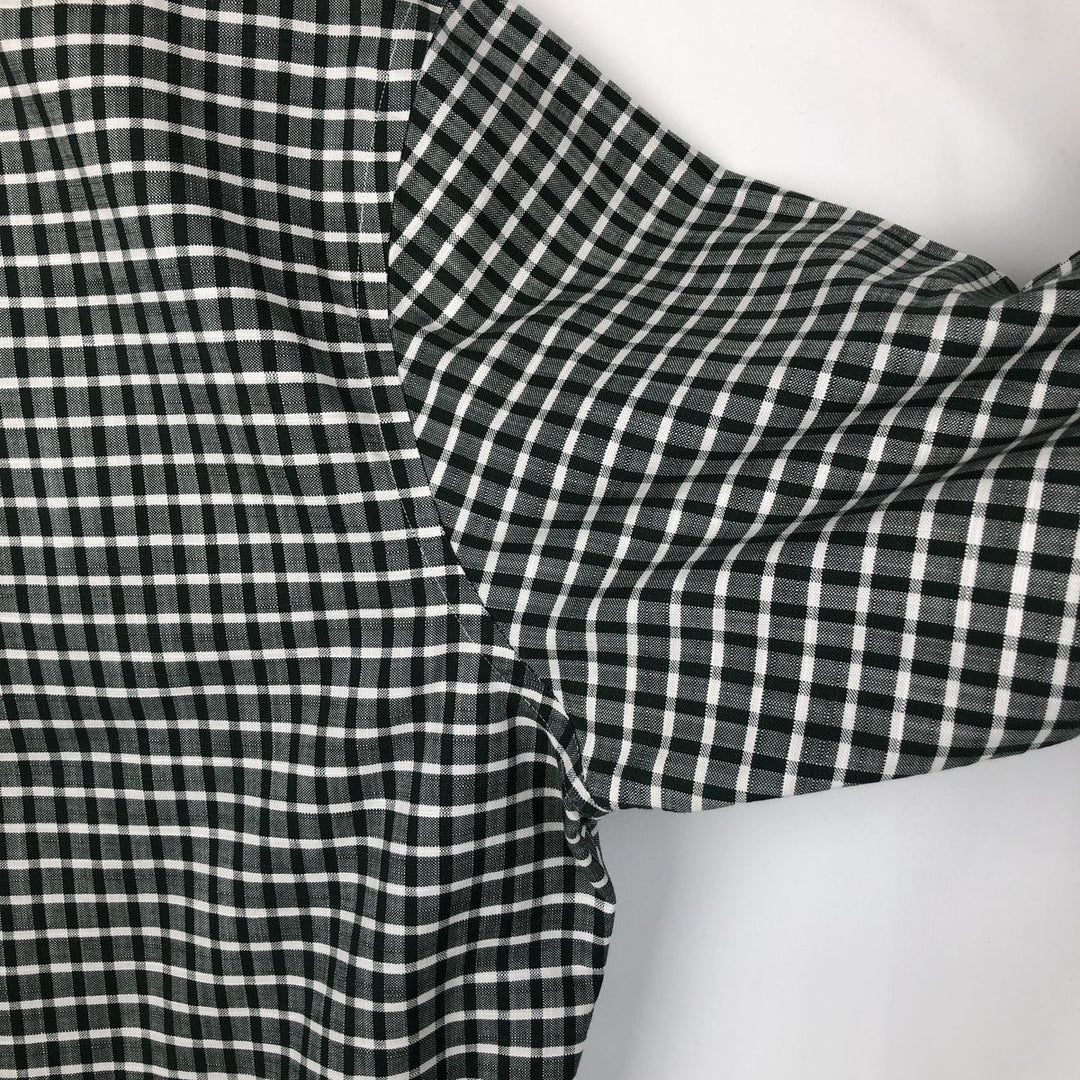 Brooks Brothers Est.1818 Long Sleeve Button-Down Check Shirt, Men's XL Supima Cotton Green type dark green Vintage Second Hand