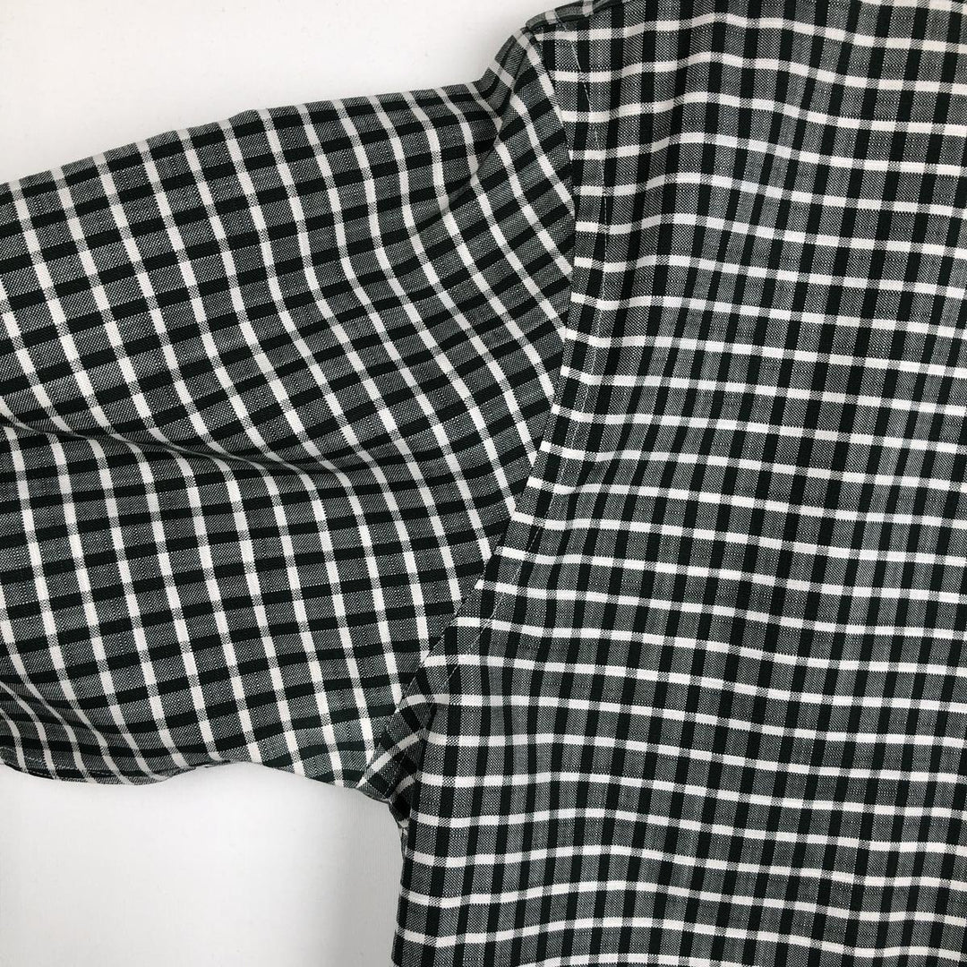 Brooks Brothers Est.1818 Long Sleeve Button-Down Check Shirt, Men's XL Supima Cotton Green type dark green Vintage Second Hand