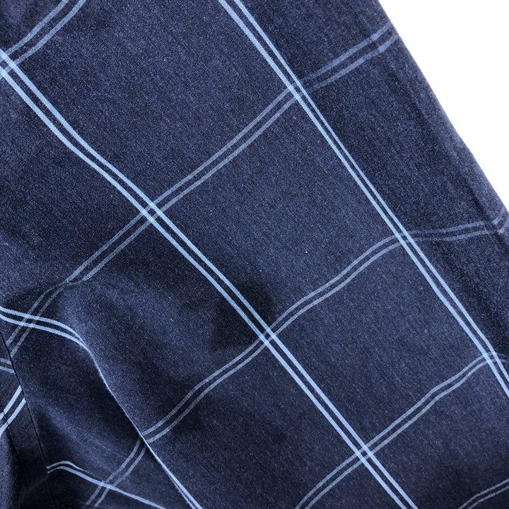 Brooks Brothers Est.1818 REGENT Long Sleeve Button-Down Check Shirt Men's XL Supima Cotton navy blue type Vintage Second Hand