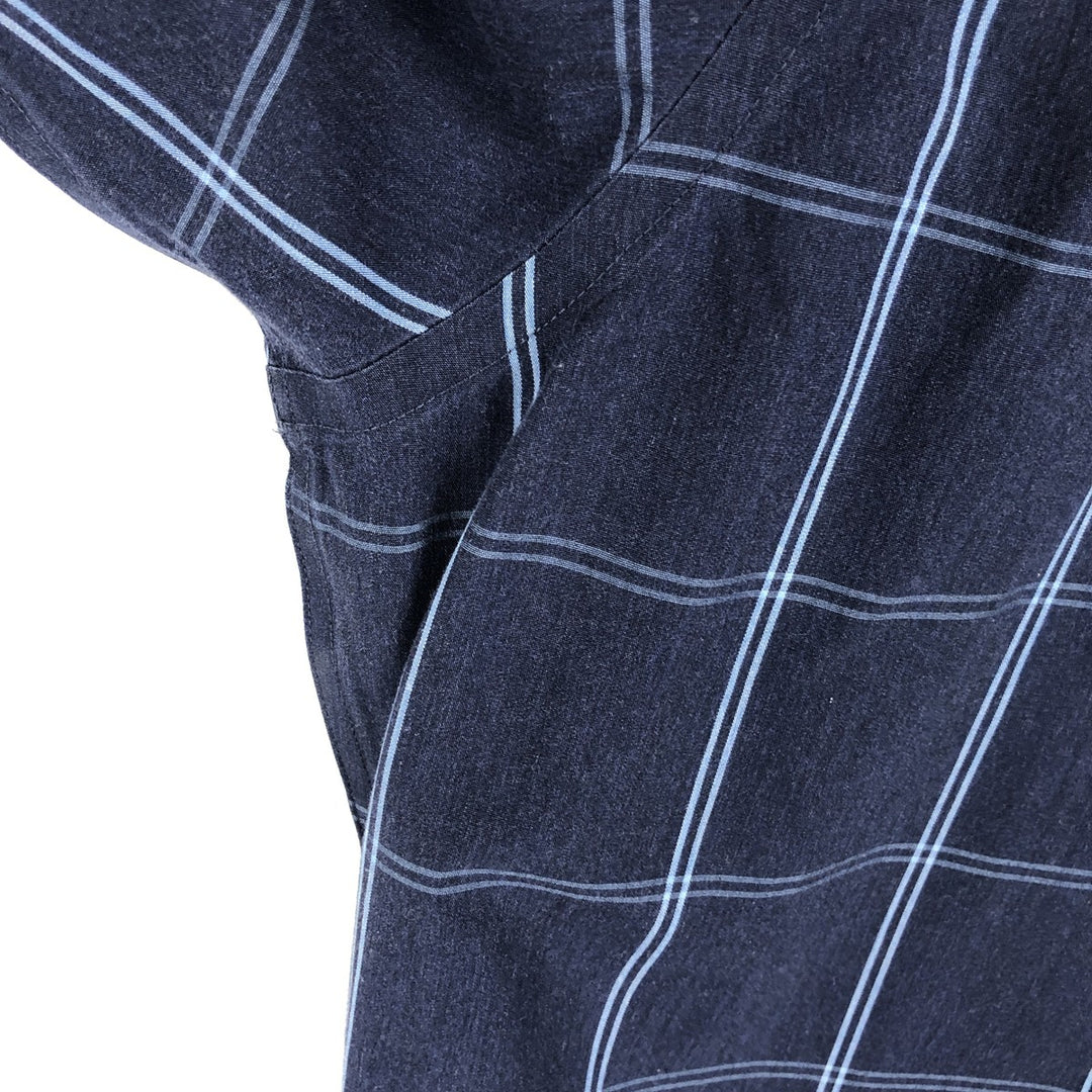 Brooks Brothers Est.1818 REGENT Long Sleeve Button-Down Check Shirt Men's XL Supima Cotton navy blue type Vintage Second Hand