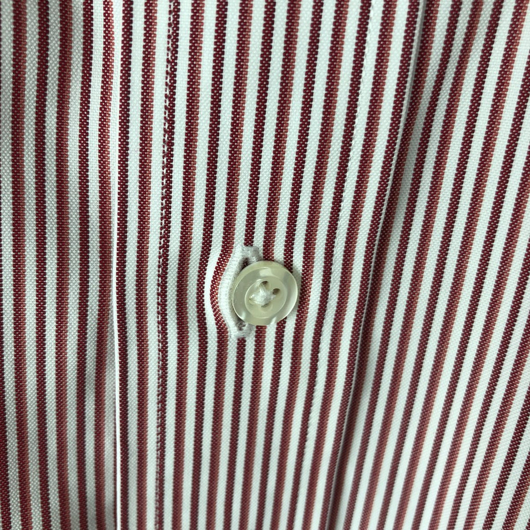 Brooks Brothers Est.1818 REGENT Multi-Stripe Long-Sleeve Button-Down Stripe Shirt, Men's Size L (approx.) Supima Cotton white type Vintage Second Hand