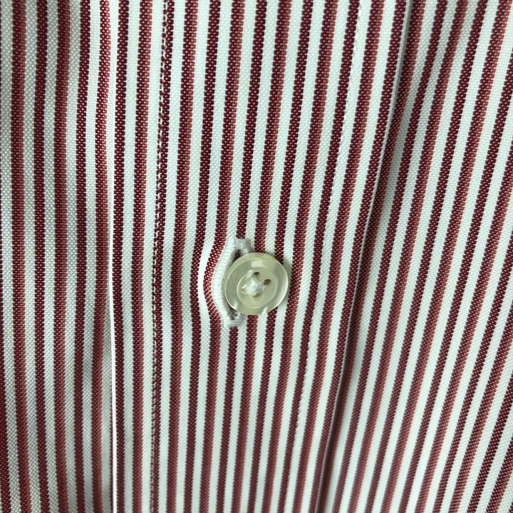 Brooks Brothers Est.1818 REGENT Multi-Stripe Long-Sleeve Button-Down Stripe Shirt, Men's Size L (approx.) Supima Cotton white type Vintage Second Hand