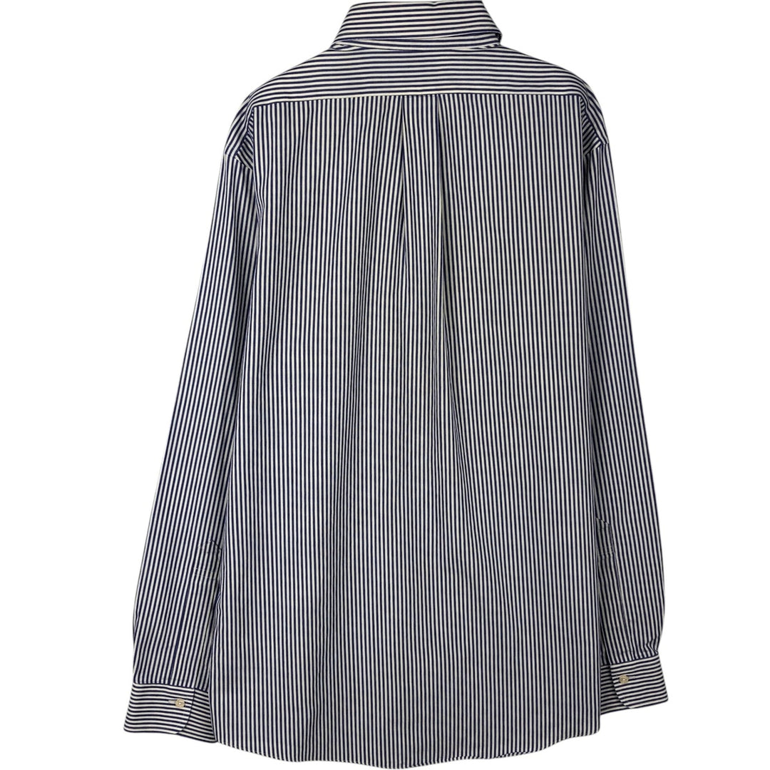Brooks Brothers Est.1818 REGENT Long Sleeve Button-Down Striped Shirt, Men's Size L Supima Cotton white type Vintage Second Hand