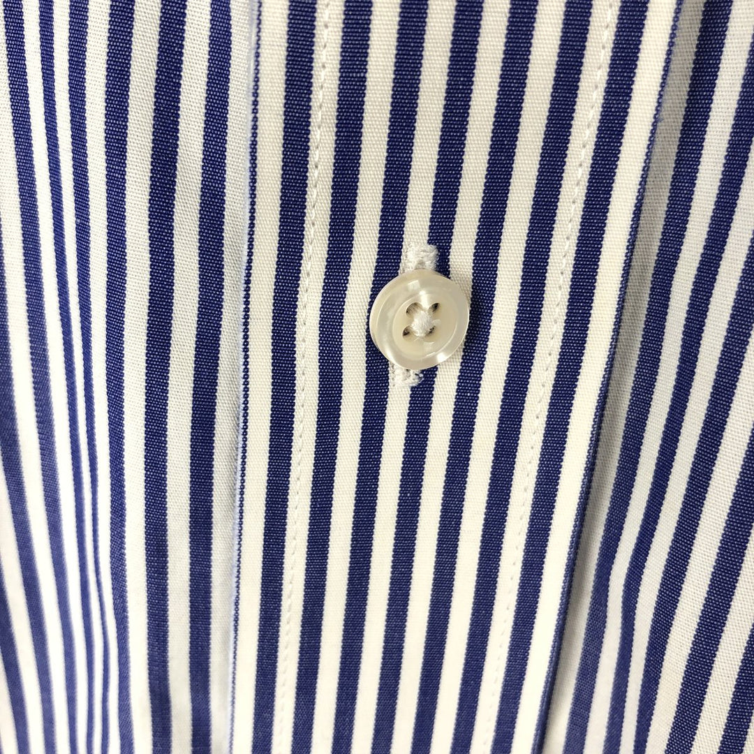 Brooks Brothers Est.1818 REGENT Long Sleeve Button-Down Striped Shirt, Men's Size L Supima Cotton white type Vintage Second Hand