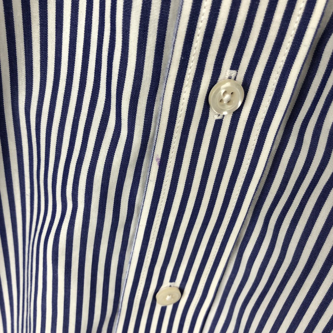Brooks Brothers Est.1818 REGENT Long Sleeve Button-Down Striped Shirt, Men's Size L Supima Cotton white type Vintage Second Hand