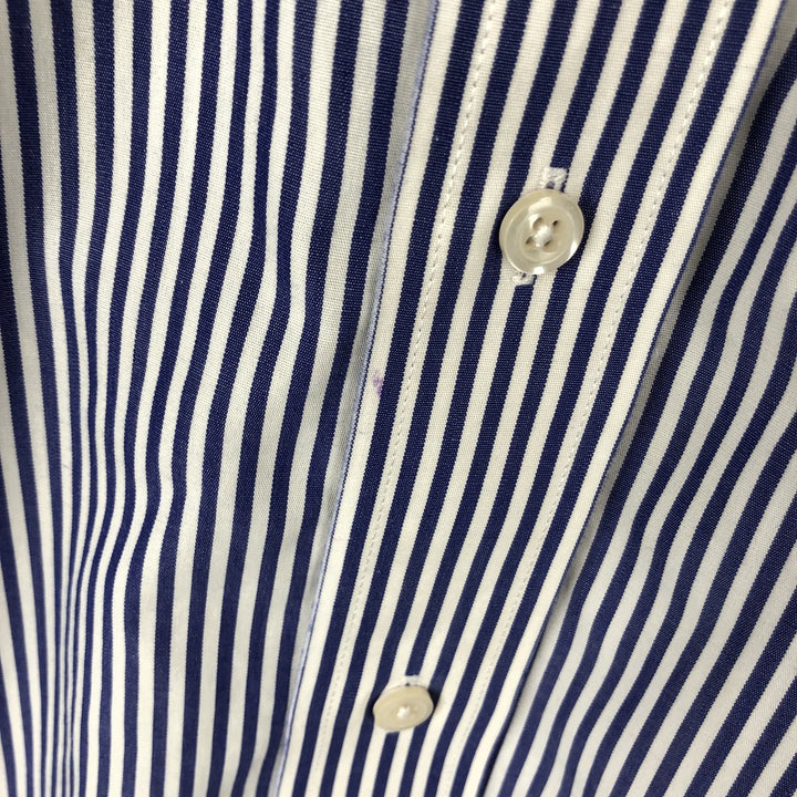 Brooks Brothers Est.1818 REGENT Long Sleeve Button-Down Striped Shirt, Men's Size L Supima Cotton white type Vintage Second Hand