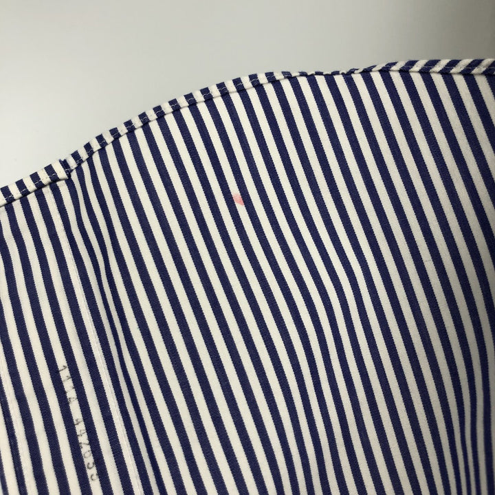 Brooks Brothers Est.1818 REGENT Long Sleeve Button-Down Striped Shirt, Men's Size L Supima Cotton white type Vintage Second Hand