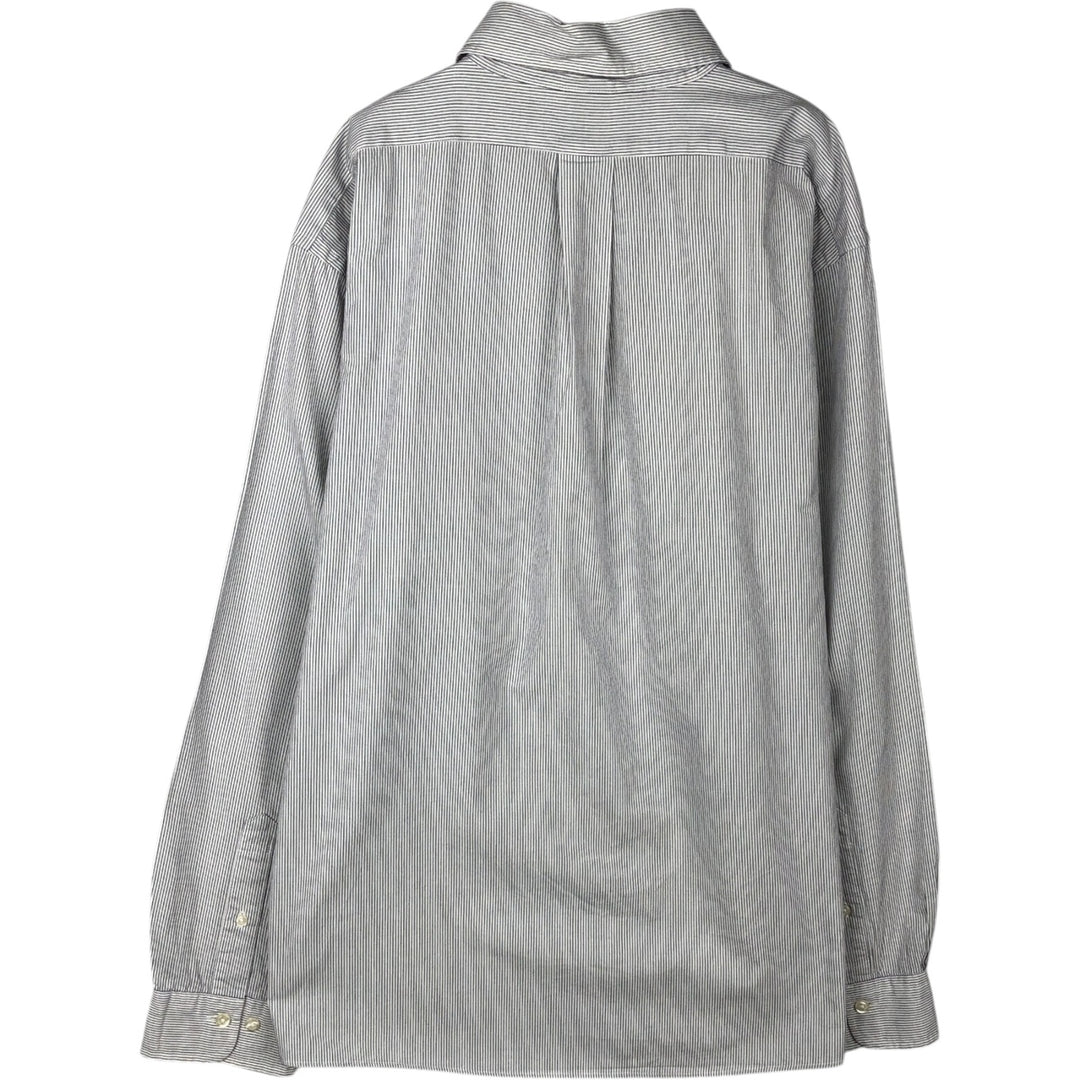 Brooks Brothers 1818 Long Sleeve Button-Down Striped Shirt, Men's XL cotton white type Vintage Second Hand