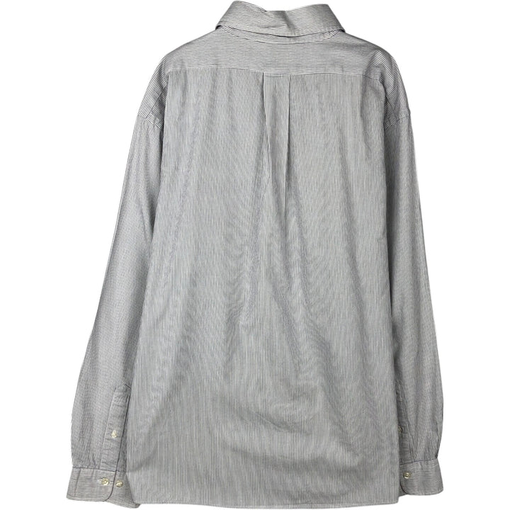 Brooks Brothers 1818 Long Sleeve Button-Down Striped Shirt, Men's XL cotton white type Vintage Second Hand