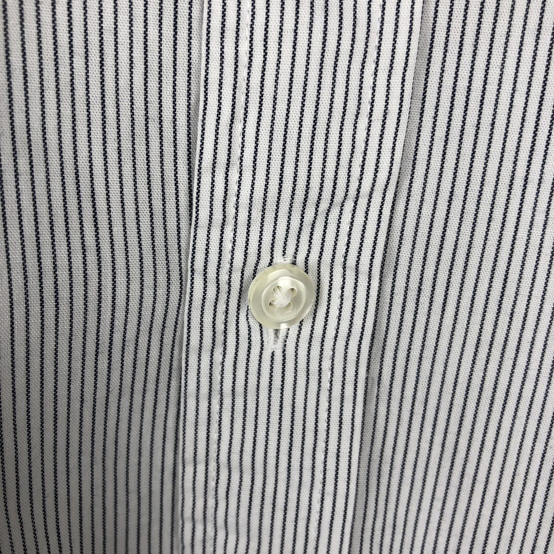 Brooks Brothers 1818 Long Sleeve Button-Down Striped Shirt, Men's XL cotton white type Vintage Second Hand