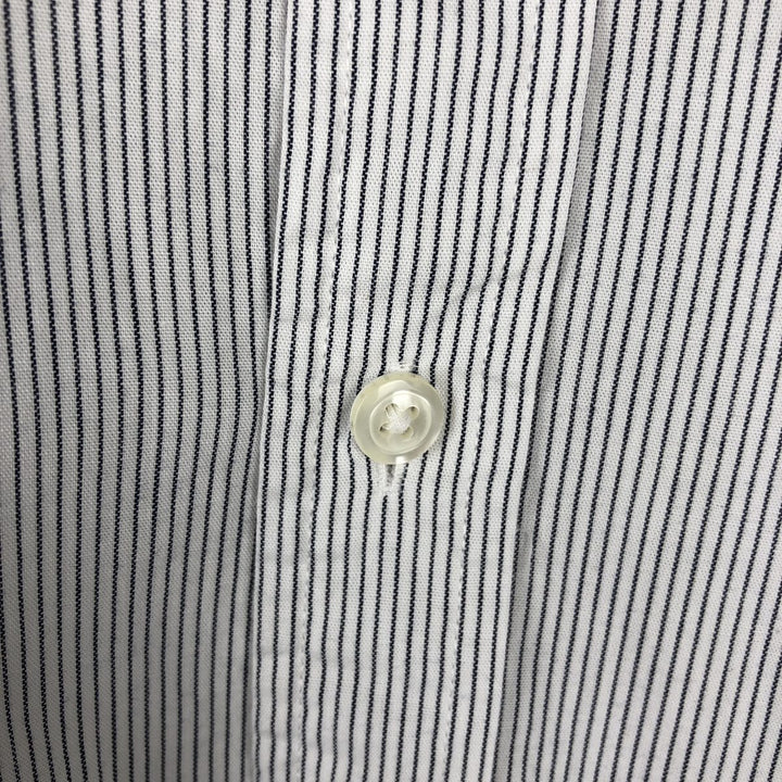 Brooks Brothers 1818 Long Sleeve Button-Down Striped Shirt, Men's XL cotton white type Vintage Second Hand