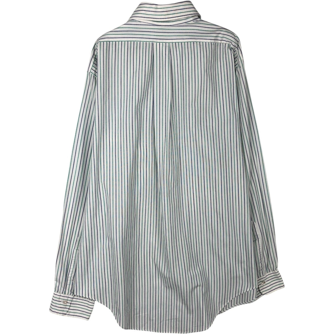 Brooks Brothers Est.1818 Multi-Stripe Long Sleeve Cotton Striped Shirt Made in USA Men's XL cotton white type Vintage Second Hand
