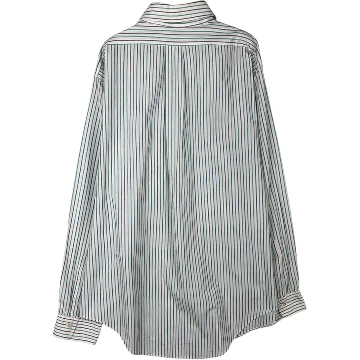 Brooks Brothers Est.1818 Multi-Stripe Long Sleeve Cotton Striped Shirt Made in USA Men's XL cotton white type Vintage Second Hand