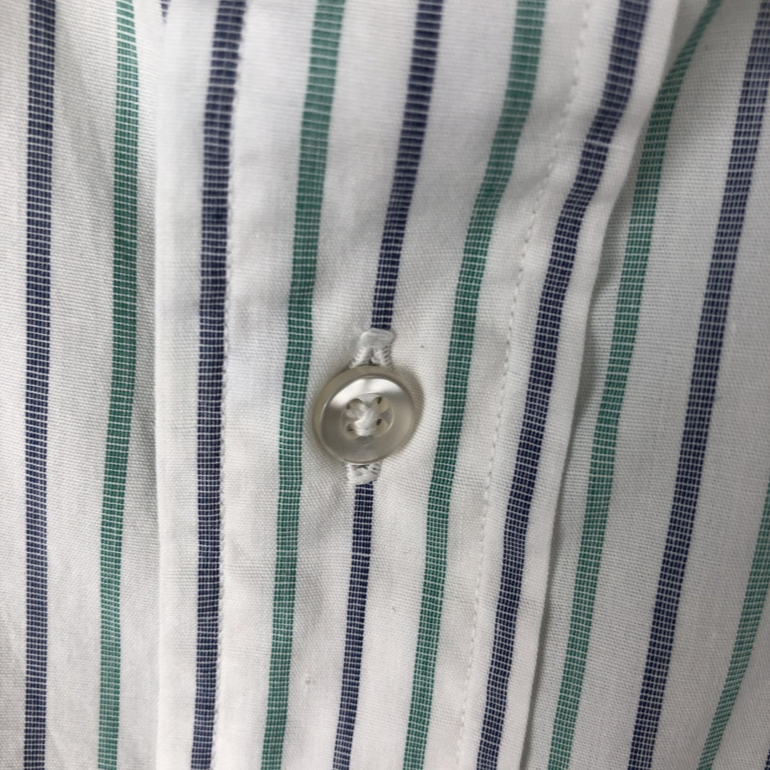 Brooks Brothers Est.1818 Multi-Stripe Long Sleeve Cotton Striped Shirt Made in USA Men's XL cotton white type Vintage Second Hand