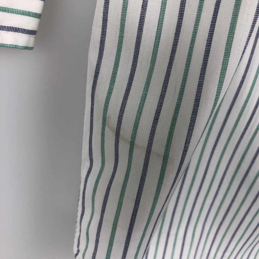 Brooks Brothers Est.1818 Multi-Stripe Long Sleeve Cotton Striped Shirt Made in USA Men's XL cotton white type Vintage Second Hand