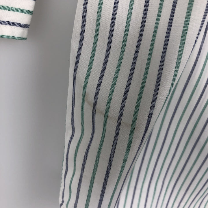 Brooks Brothers Est.1818 Multi-Stripe Long Sleeve Cotton Striped Shirt Made in USA Men's XL cotton white type Vintage Second Hand