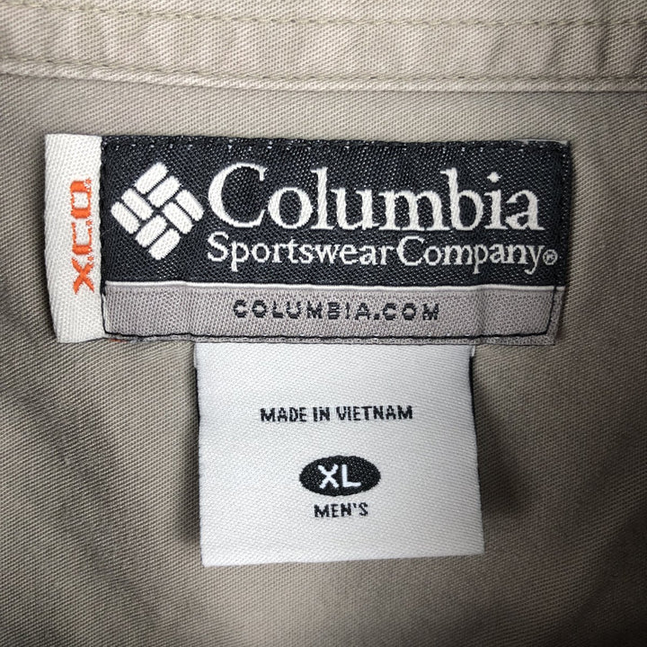 2000'S Columbia XCO Long-Sleeve Button-Down Check Shirt, Men's Size XL (approx.) unclear brown type Vintage Second Hand