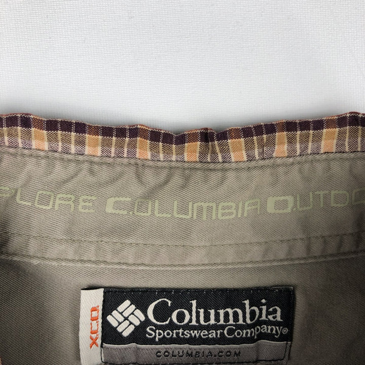 2000'S Columbia XCO Long-Sleeve Button-Down Check Shirt, Men's Size XL (approx.) unclear brown type Vintage Second Hand