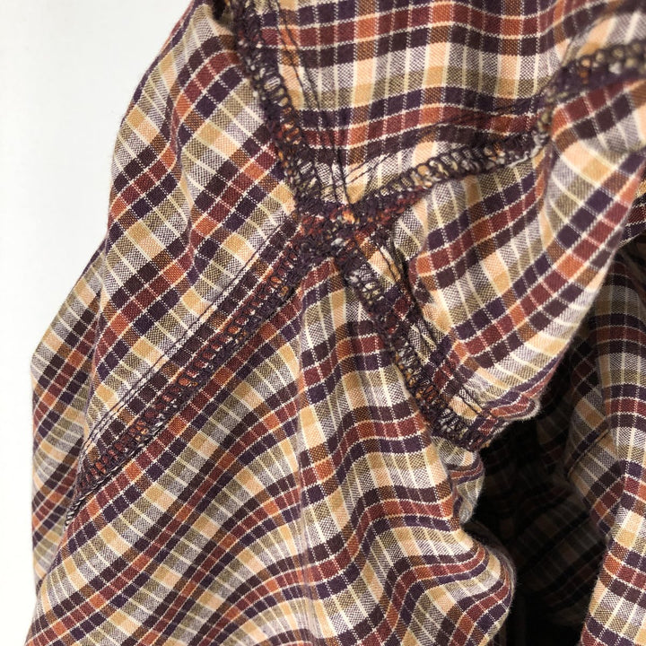 2000'S Columbia XCO Long-Sleeve Button-Down Check Shirt, Men's Size XL (approx.) unclear brown type Vintage Second Hand