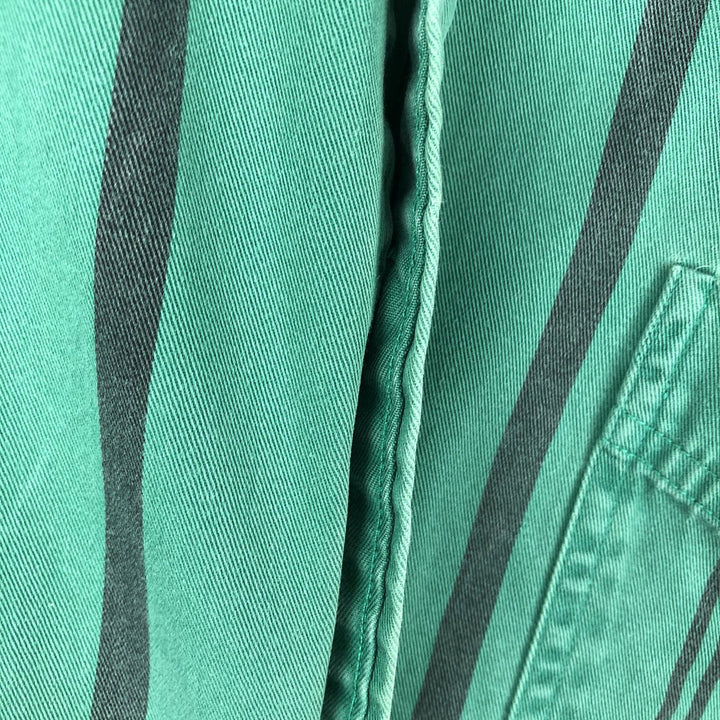 90'S GAP Vintage Long Sleeve Button-Down Striped Shirt, Men's XL cotton green type Vintage Second Hand