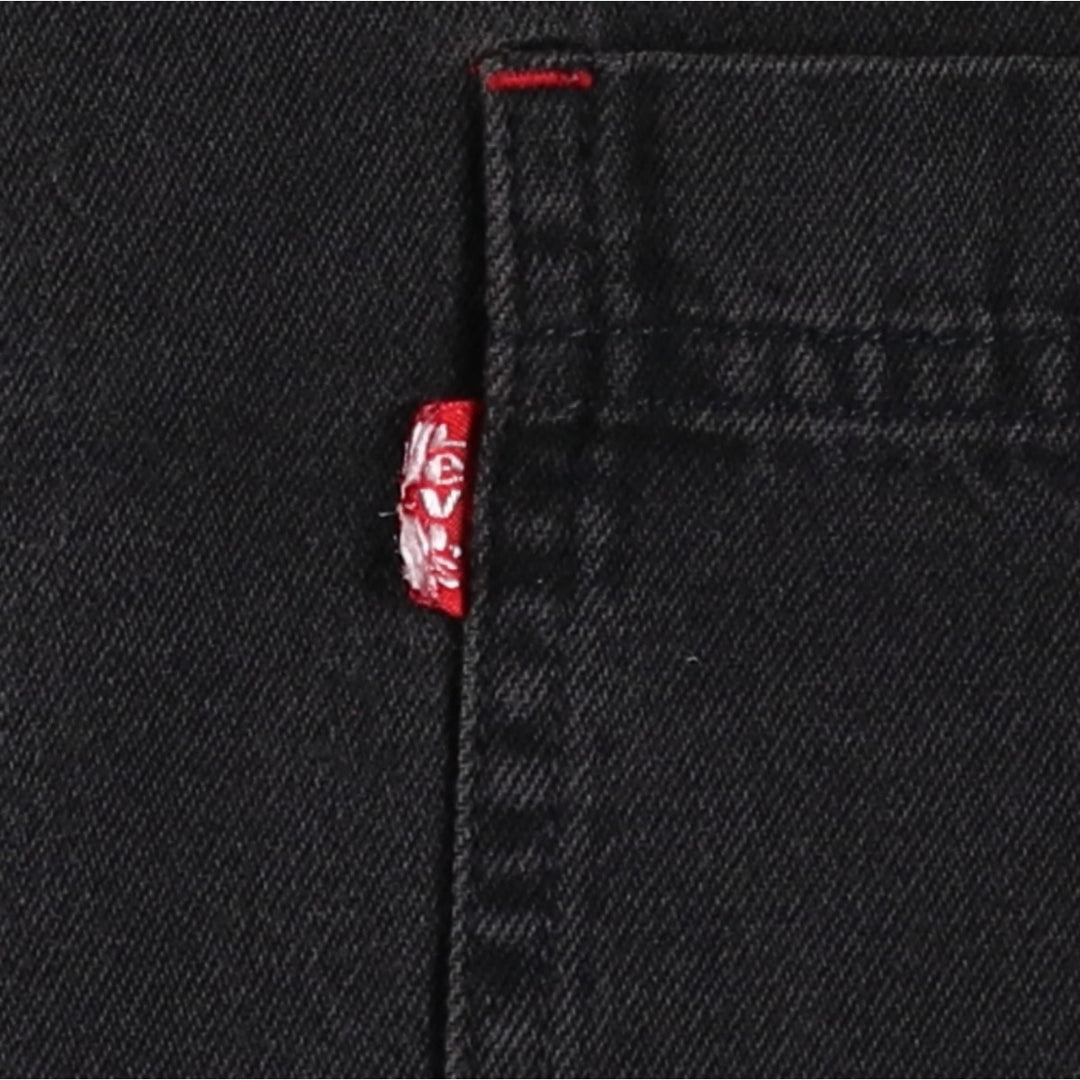 1990'S Levi's RED TAB Long-Sleeve Black Denim Shirt, Men's Size S (Equivalent), Vintage cotton black type Vintage Second Hand