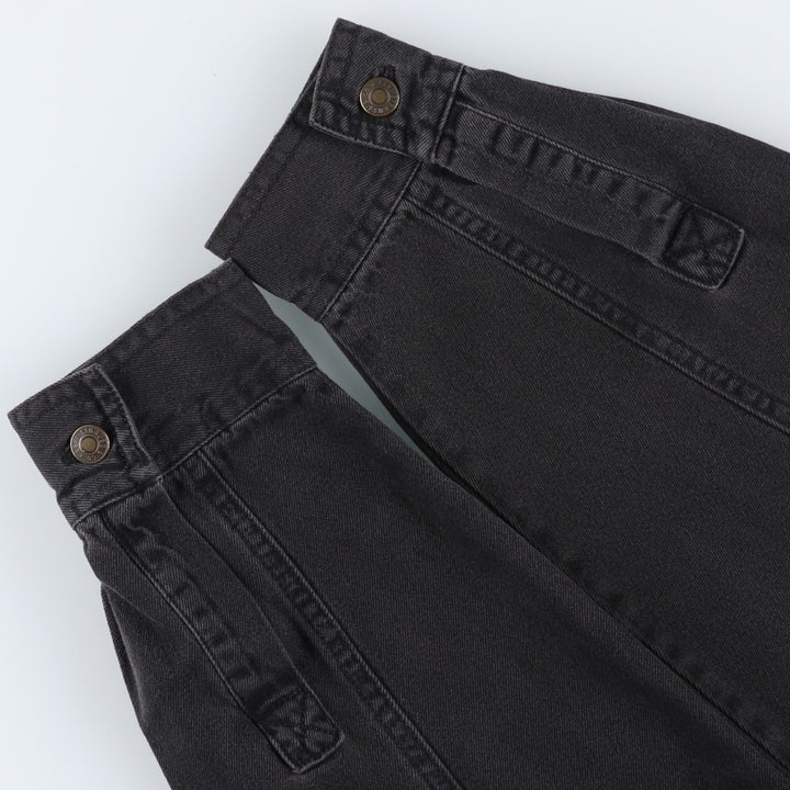 1990'S Levi's RED TAB Long-Sleeve Black Denim Shirt, Men's Size S (Equivalent), Vintage cotton black type Vintage Second Hand