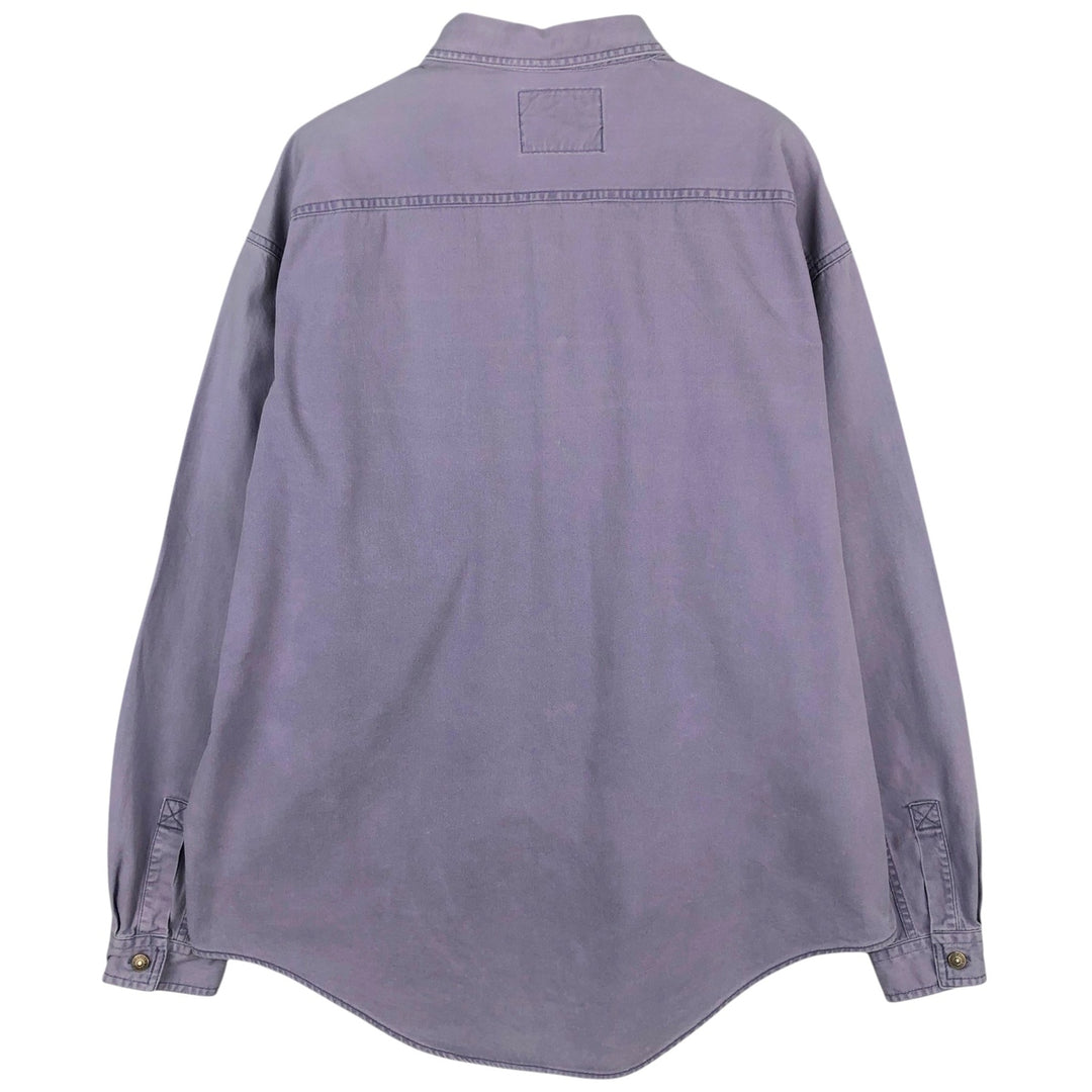 Levi's long sleeve denim shirt, men's size XL cotton purple type Vintage Second Hand