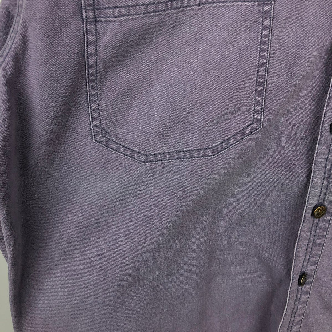 Levi's long sleeve denim shirt, men's size XL cotton purple type Vintage Second Hand