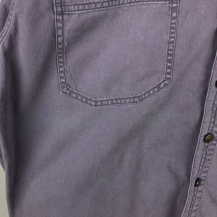 Levi's long sleeve denim shirt, men's size XL cotton purple type Vintage Second Hand