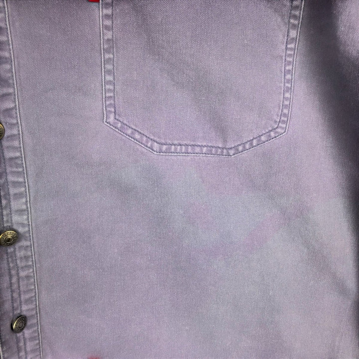 Levi's long sleeve denim shirt, men's size XL cotton purple type Vintage Second Hand