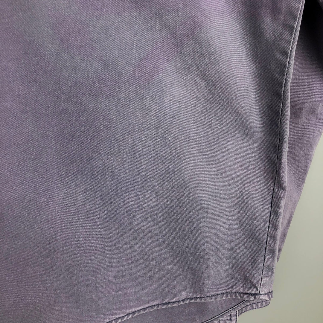 Levi's long sleeve denim shirt, men's size XL cotton purple type Vintage Second Hand