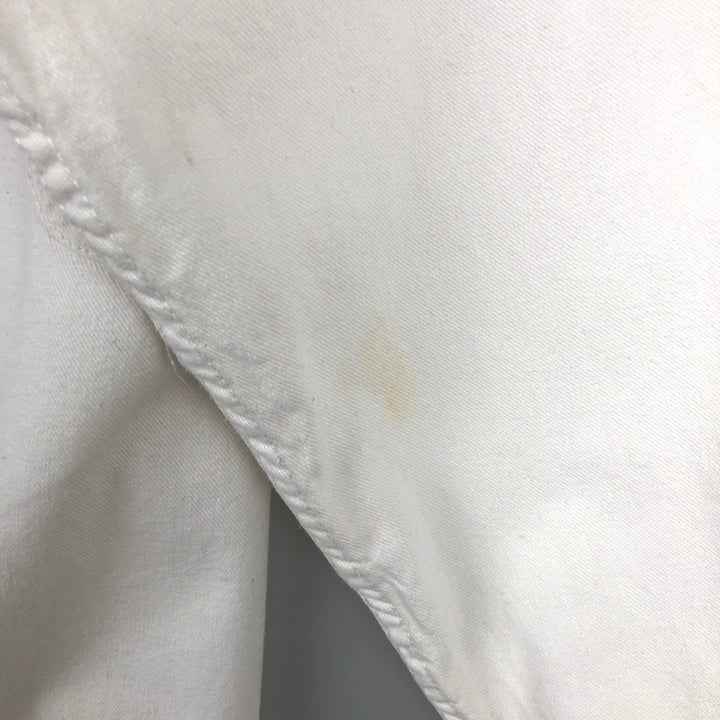 Levi's long-sleeved white denim shirt, men's size L (approx.) cotton pale white type Vintage Second Hand