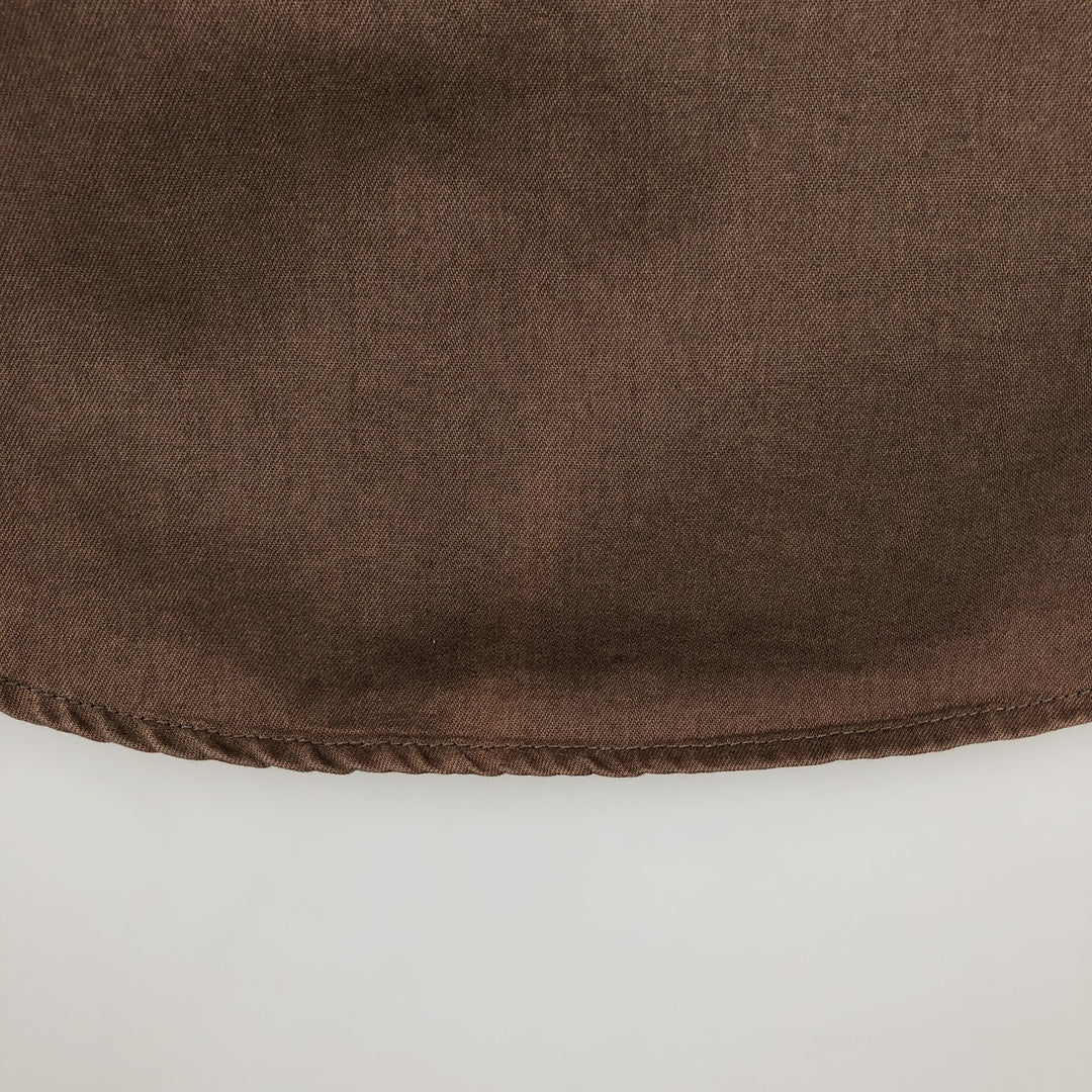 Levi's Red Tab Long Sleeve Denim Shirt, Men's Size Medium cotton brown type Vintage Second Hand