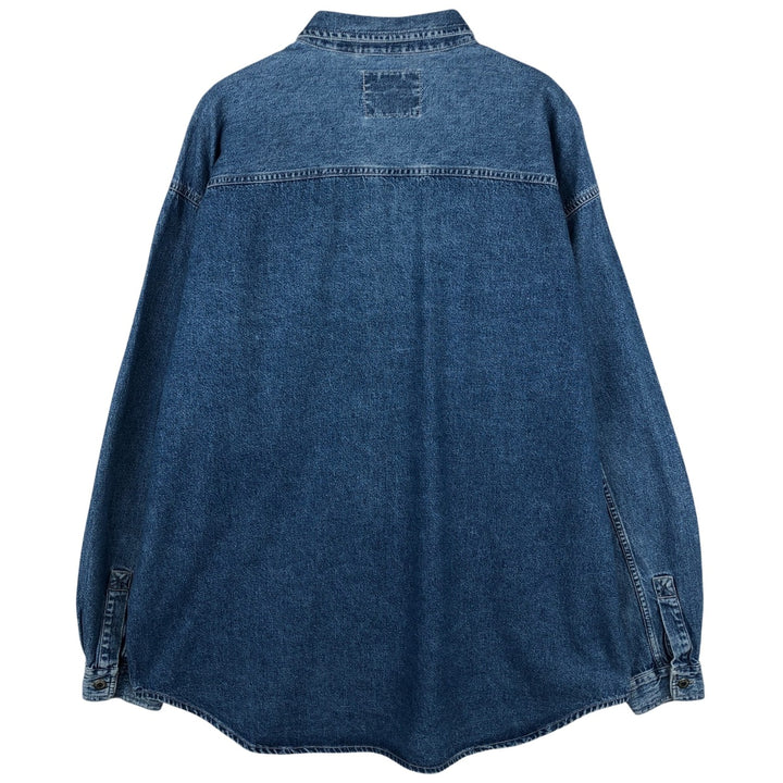 Levi's long sleeve denim shirt, men's size XL cotton blue type Vintage Second Hand