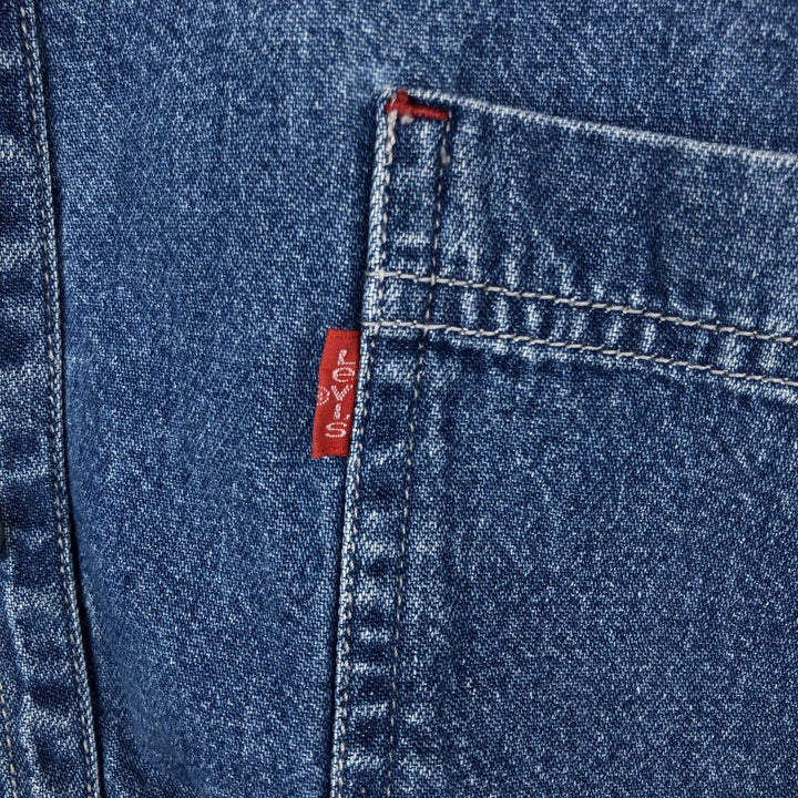 Levi's long sleeve denim shirt, men's size XL cotton blue type Vintage Second Hand