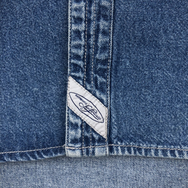 Levi's long sleeve denim shirt, men's size XL cotton blue type Vintage Second Hand